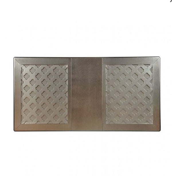 Tina Modern Glass Wood Top Dining Table