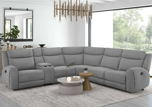 Toni L-Shaped Motion Recliner Sectional Sofa