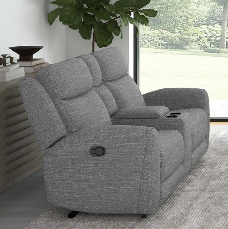 Toni fabric manual recliner loveseat