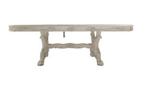 Traditional Style Dining Table Bone White Dresden Collection Traditional Style Dining Table Bone White Dresden Collection Decorative wall shelf with natural wood finish on a white background