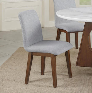 Valia Organic Modern Walnut Upholstered Chair