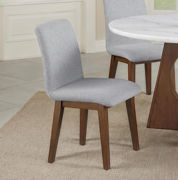 Valia Organic Modern Walnut Upholstered Chair