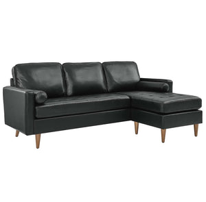 Vaspire 78 modern black Leather upholstery sofa style details