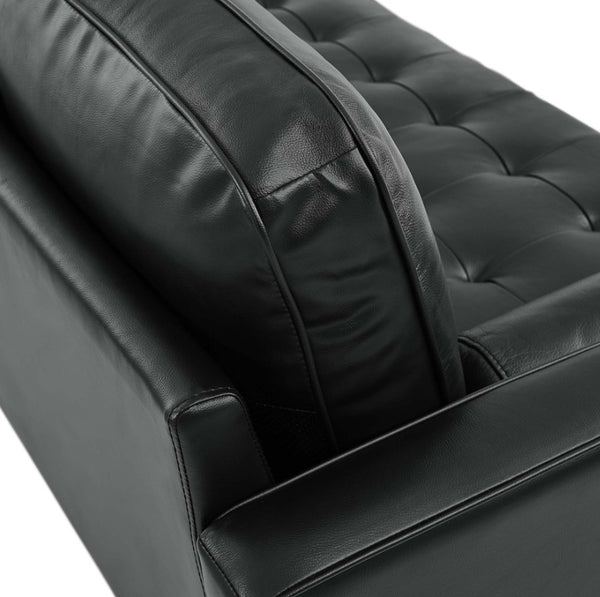 Vaspire 78 modern black Leather upholstery sofa head rest 
