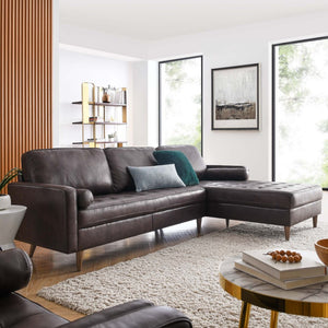 Vaspire 98" Modern Leather Upholstery Sofa