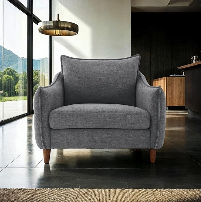 Veron Skinny Slope Arm Chair Dark Gray