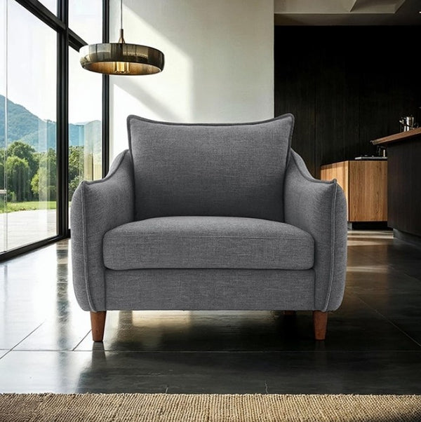Veron Skinny Slope Arm Chair Dark Gray