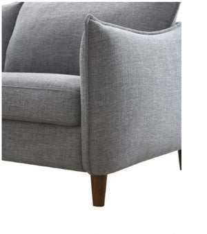 Veron Skinny Slope Arm Loveseat Dark Gray