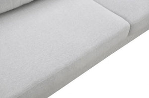 Veron Skinny Slope Arm Sofa Light Gray Seat