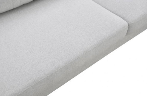 Veron Skinny Slope Arm Sofa Light Gray Seat