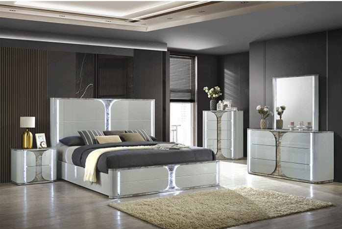 Vincenzo Modern High Gloss Finish Nightstand