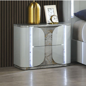 Vincenzo Modern High Gloss Finish Nightstand
