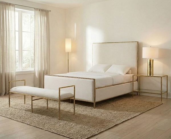 Vladi Contemporary Style Fully Upholstered Bed Set