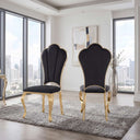 #Black & Gold  William Black Gold Modern Dining Chair