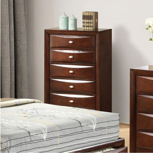 Zaven Transitional Dark Cherry Storage Chest